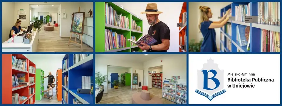 Wystawa wycinanek łowickich Marii Pastwińskiej w bibliotece w Uniejowie