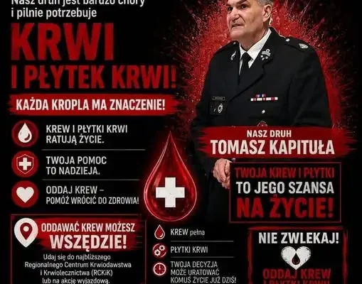 Pomoc dla druha Tomasza Kapituły – nowe miejsce leczenia w Łodzi