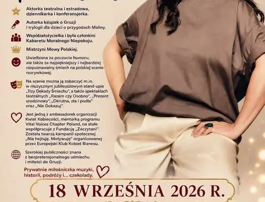 Wejściówki na spotkanie z Katarzyną Pakosińską w Poddębicach już dostępne