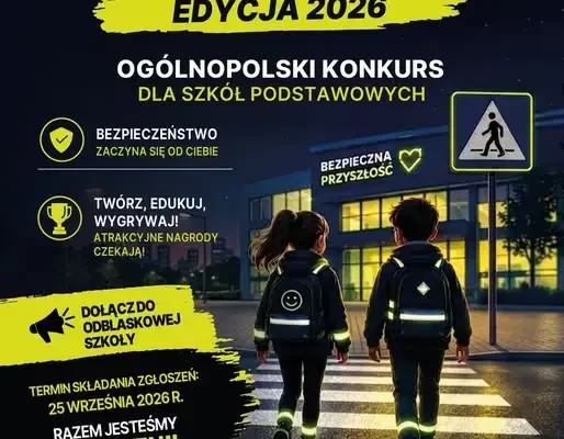 Startuje „Odblaskowa szkoła 2026” – Policja zachęca podstawówki do udziału