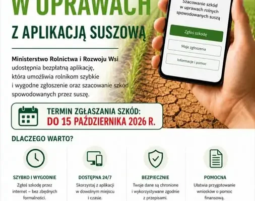 Rolnicy z gminy Dalików mają czas do 15 października na zgłoszenie strat suszowych